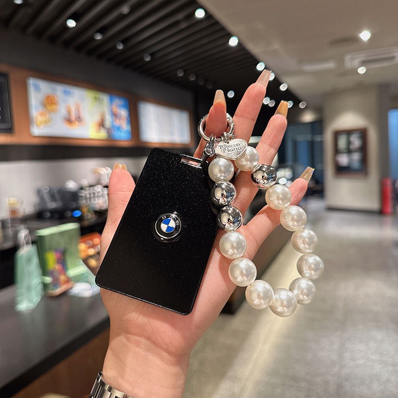 适用宝马卡片钥匙套24款X5L新5系535le新7系卡套X5X6X7高档壳扣包