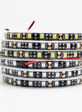 LED低压灯带12V5050贴片家用柜台装饰黑色软板灯条氛围吊顶装修