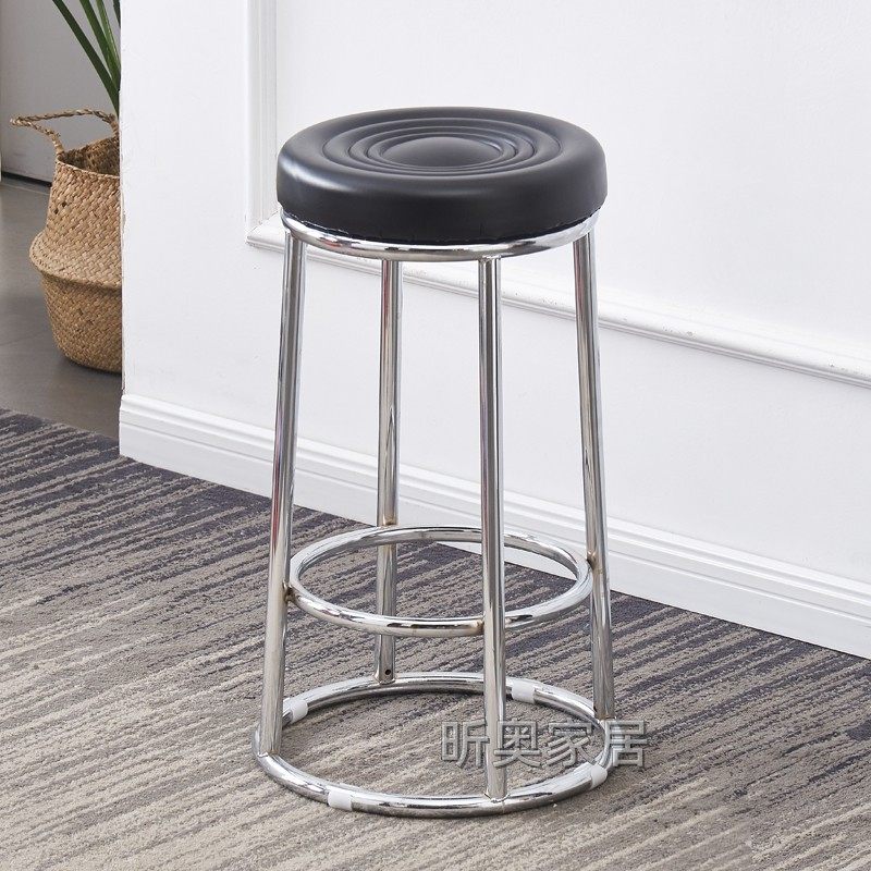 酒吧椅圆形吧台凳铁艺KTV吧凳手机店柜台前台凳子商用高脚凳椅子,商业/办公家具,酒吧凳,淘宝优惠券,粉丝福利购,淘宝优惠卷