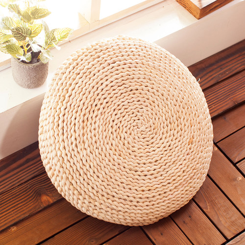 日式草编玉米皮榻榻米蒲团坐垫加大厚打坐禅修飘窗沙发炕桌草垫子