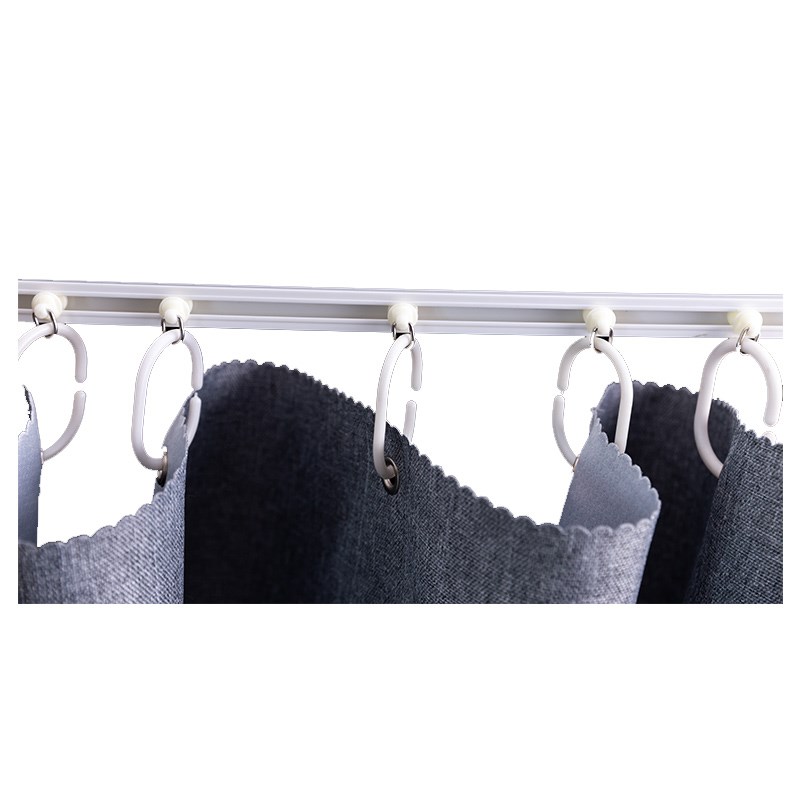 免打孔窗帘轨道安装粘滑道门帘滑轨导轨顶侧装学生宿舍遮挡帘子