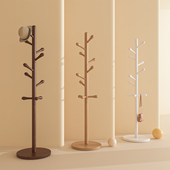 衣架不占地落地卧室衣帽架室内入户挂衣架简易立式 树形网红挂包杆