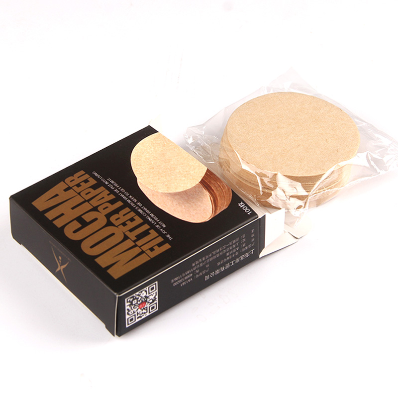 摩卡壶滤纸家用圆形一次性 原木无漂白加厚100片 滴漏式咖啡滤纸