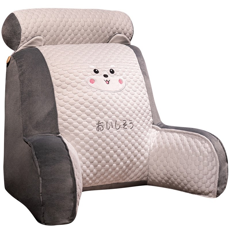 夏季冰豆豆床头靠垫护腰护颈靠枕大靠背床上看书宿舍学生玩手机