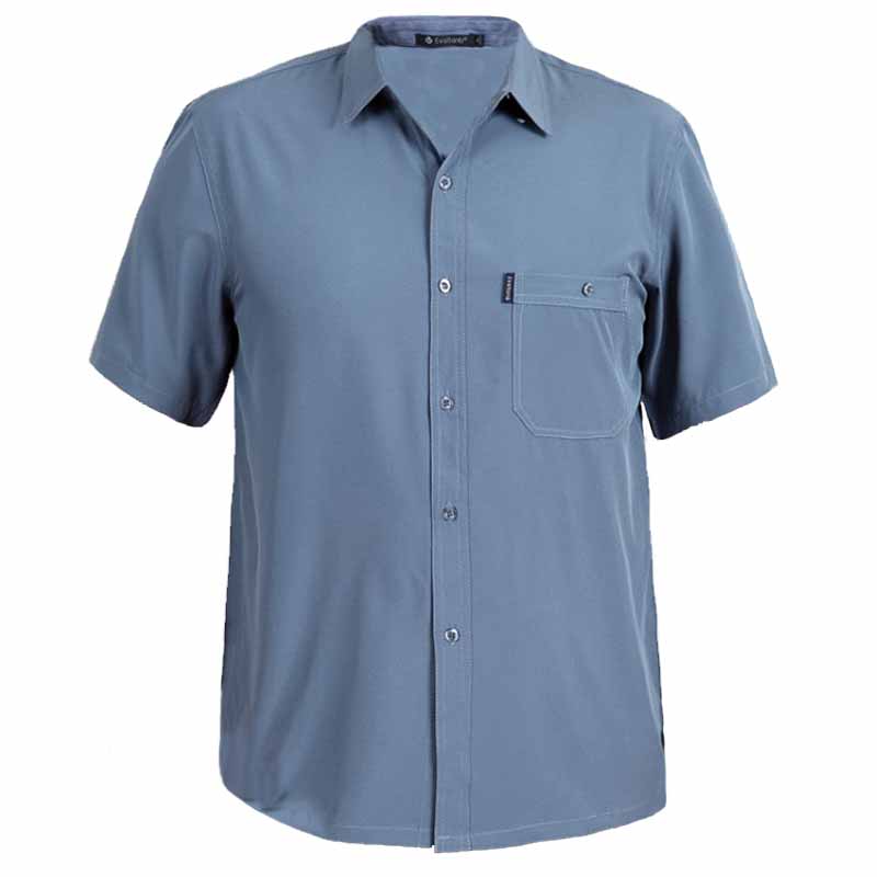 中老年人夏装男士加肥加大码短袖胖爸爸宽松白衬衫爷爷老人衬衣服