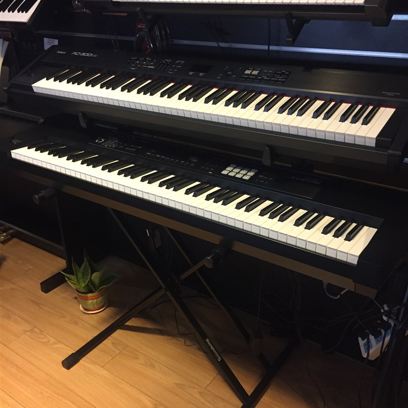 音王琴架可调节双层放置架钢琴电子琴架子支架加厚DF036调节X架