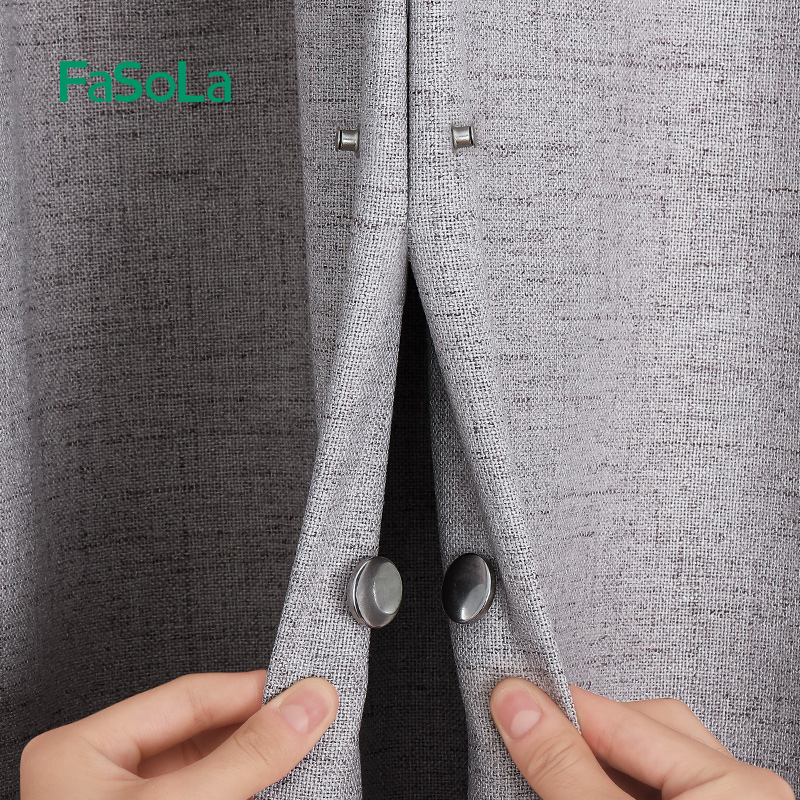 可拆卸强力磁吸扣免钉绑暗防漏光对吸磁力免缝纽扣窗帘闭合固定器