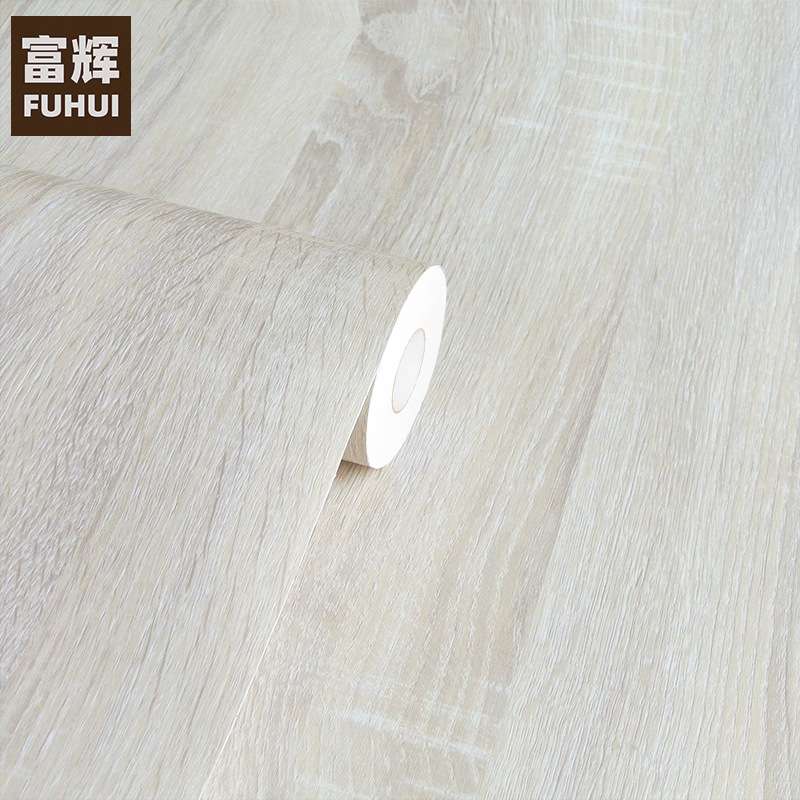 特厚木纹自粘墙纸PVC防水展柜家具展柜展台装饰膜导气槽波音软片