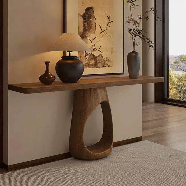 新中式全实木玄关桌家用装饰靠墙条案入户走廊玄关台客厅置物案台