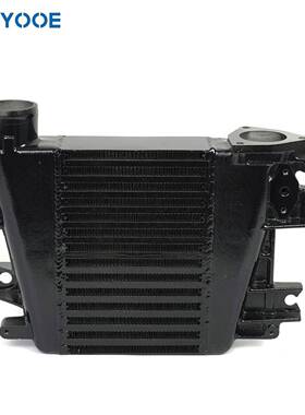 汽车中冷器板式铝制散热器 Patrol Y61 ZD30 3.0 TD 97-07 黑色