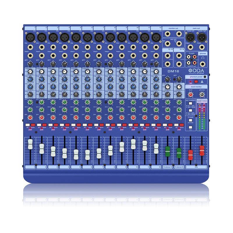 MIDAS迈达斯DDA DM16模拟调音台内置MIDAS 舞台演出 体育场会议室