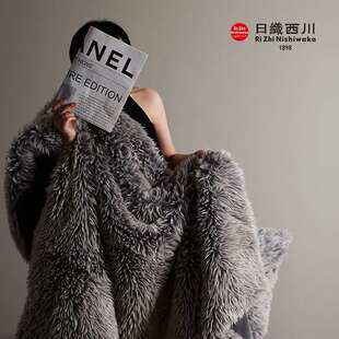 意式轻奢云感绒毯午睡毯沙发盖毯冬季保暖披肩毛毯床尾巾