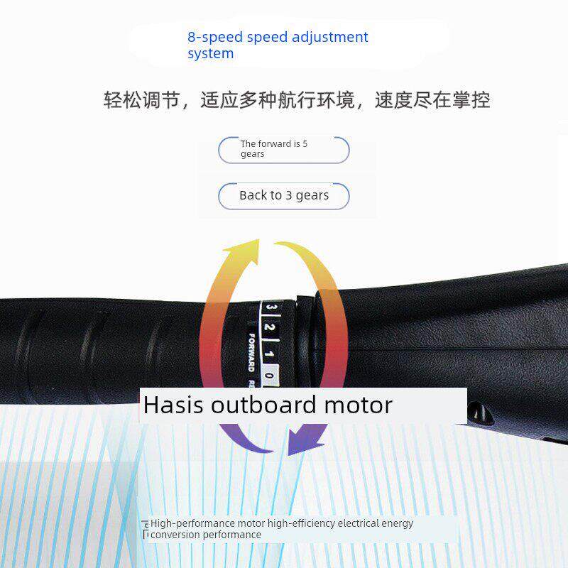 Hodyis船外电机电动螺旋桨船用发动机螺旋桨机12V突击艇橡皮艇电