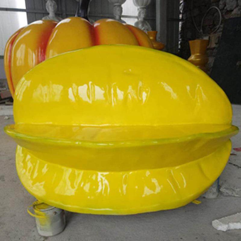 仿真果蔬座椅雕塑玻璃钢树脂模型园林景观雕塑摆件