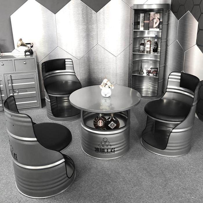 工业风创意油桶沙发酒吧桌椅烤肉店饭厅洽谈休闲铁艺卡座茶几组合,鲜花速递/花卉仿真/绿植园艺,割草机/草坪机,淘宝优惠券,粉丝福利购,淘宝优惠卷