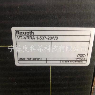 力士乐0811405061 VT-VRRA1-537-20/V0 VT 11118-10 R900211788