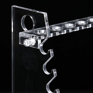 移液管架 胖肚吸管架 有机玻璃多功能圆盘梯形管架吸管架沥干架