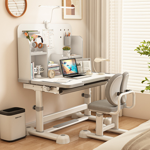 儿童学习桌书桌家用桌子写字作业课桌椅组合套装 小学生手动可升降