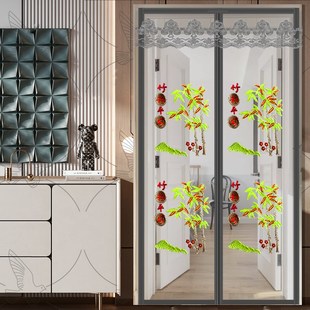 新款 纱窗纱门防蝇自吸免打孔自粘 防蚊门帘家用魔术贴磁性卧室夏季