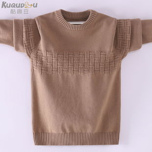薄款春秋中大童毛衣纯棉大童打底衫薄款男童全棉毛衫低领针织衫