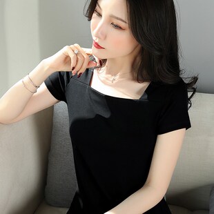 方领连衣裙夏天显瘦可甜可咸气质女神范收腰中长裙a字裙轻熟风