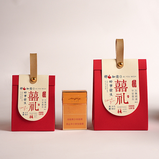 2023新款 盒子 结婚喜糖盒手提糖盒空盒订婚糖果礼盒婚礼高级感包装