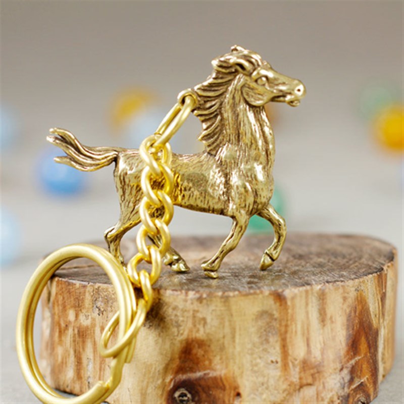 黄铜十二生肖挂件生肖钥匙扣铜挂件鼠牛虎兔马羊龙蛇猴鸡狗猪挂件