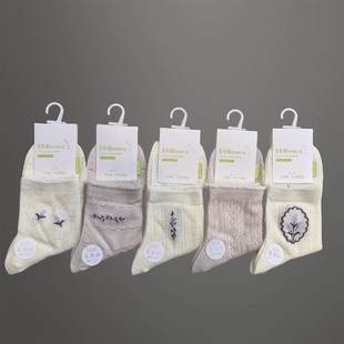 10双女士超薄夏季 中筒棉袜抗菌防臭薄网眼棉舒适女士混色洞洞袜