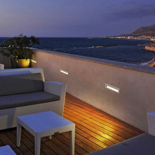 嵌入式 LED人体感应地脚灯 墙角灯过道台阶踏步灯12瓦 楼梯灯 横装