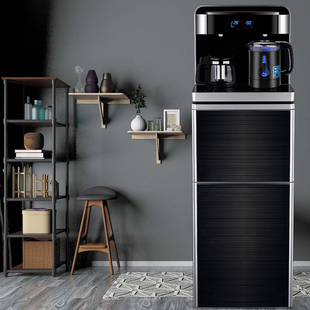美凌达家用遥控智能全自动茶吧机立式饮水机下置水桶大尺寸冰热