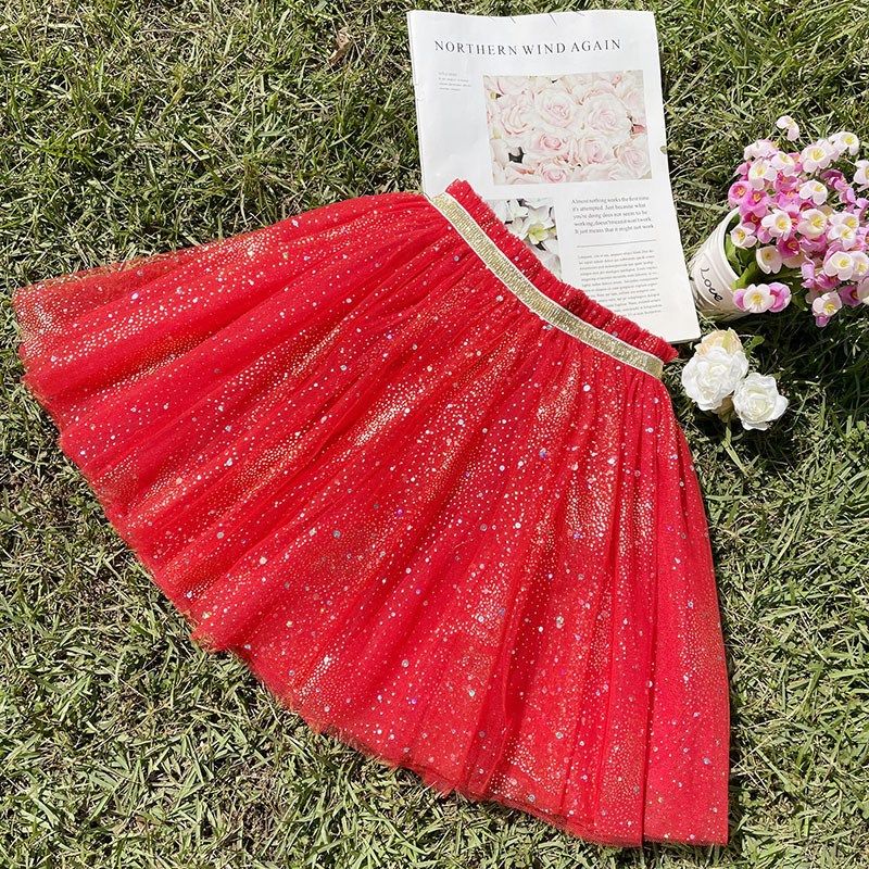 女童半身裙2024夏款洋气闪闪百褶裙女宝蓬蓬裙夏装儿童网纱短裙子,童装/婴儿装/亲子装,半身裙,淘宝优惠券,粉丝福利购,淘宝优惠卷