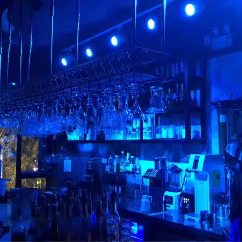 七彩变色led射灯轨道灯酒吧舞台灯彩色聚光导轨式氛围灯舞蹈室灯,家装灯饰光源,明装射灯,淘宝优惠券,粉丝福利购,淘宝优惠卷