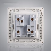 二位双门铃自复位回弹常开常闭智能家居弱电触发开关按钮面板