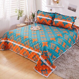 2024新款 通用盖毯学生宿舍单人双人床夹棉加厚床单 雪花棉床盖四季