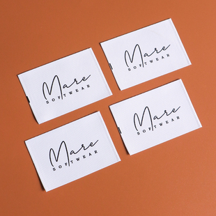 印唛商标制作服装丝网印领标定做男女童衣服商标定制棉带缎带洗标