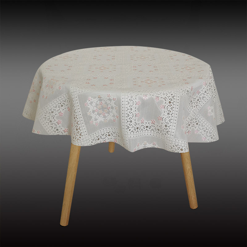 圆桌桌布防水防油免洗防烫简约清新pvc塑料蕾丝家用小圆桌垫台布,居家布艺,桌布,淘宝优惠券,粉丝福利购,淘宝优惠卷