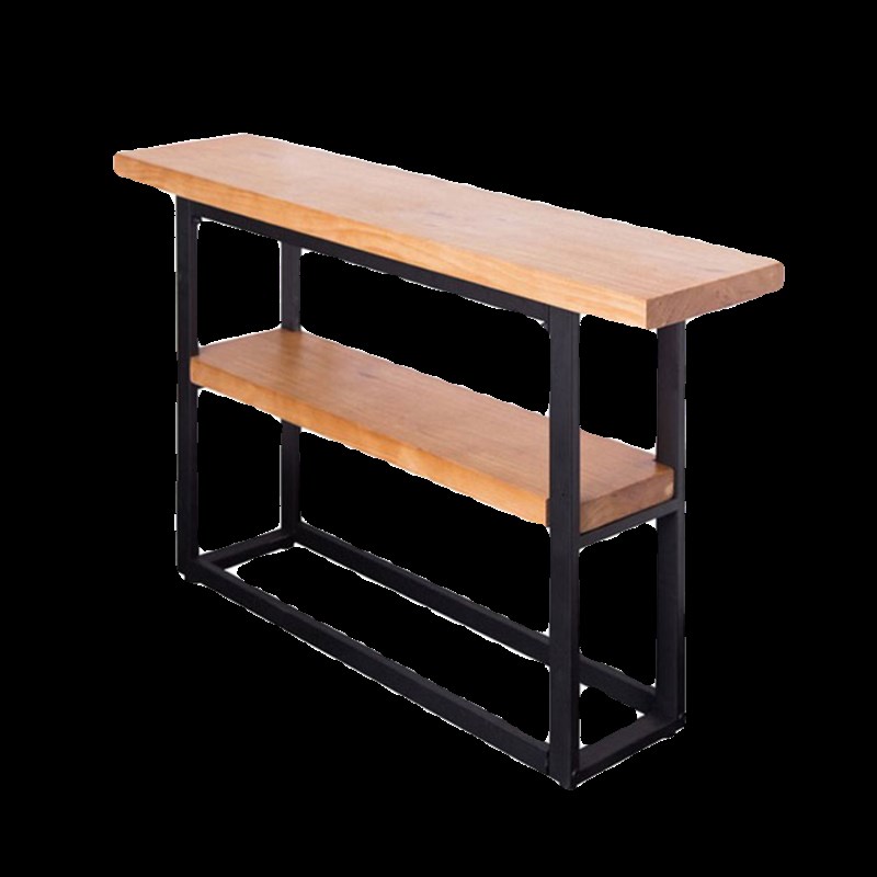 工业风复古实木铁艺玄关桌装饰柜供桌条几案台靠墙角边长条窄桌子