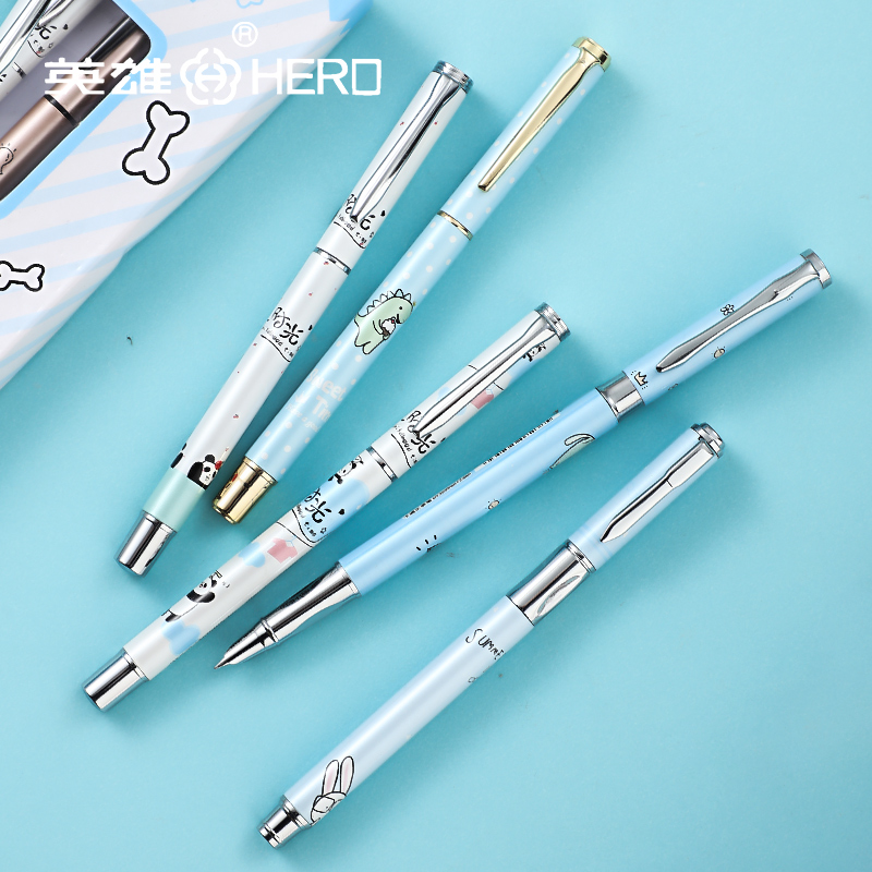 英雄牌钢笔小学生专用三四年级可替换墨囊可擦儿童卡通初学者男女
