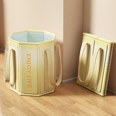 泡脚桶过小腿泡脚袋洗脚盆便携家居加高加厚洗脚桶高深折叠足浴桶