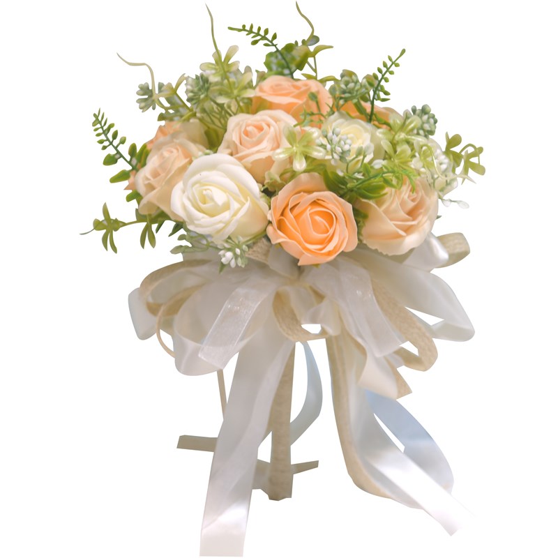 新娘手捧花结婚领证登记拍照道具仿真香皂花婚纱照捧花韩系小把束