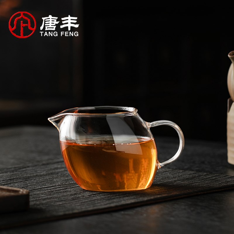 唐丰创意玻璃公道杯家用简约高档分茶器茶海加厚泡茶专用匀杯单个