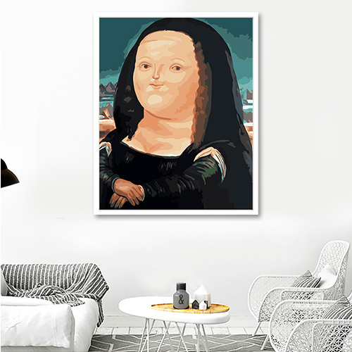 佳彩天颜 diy数字油画客厅人物名画减压填色画达芬奇蒙娜丽莎油画