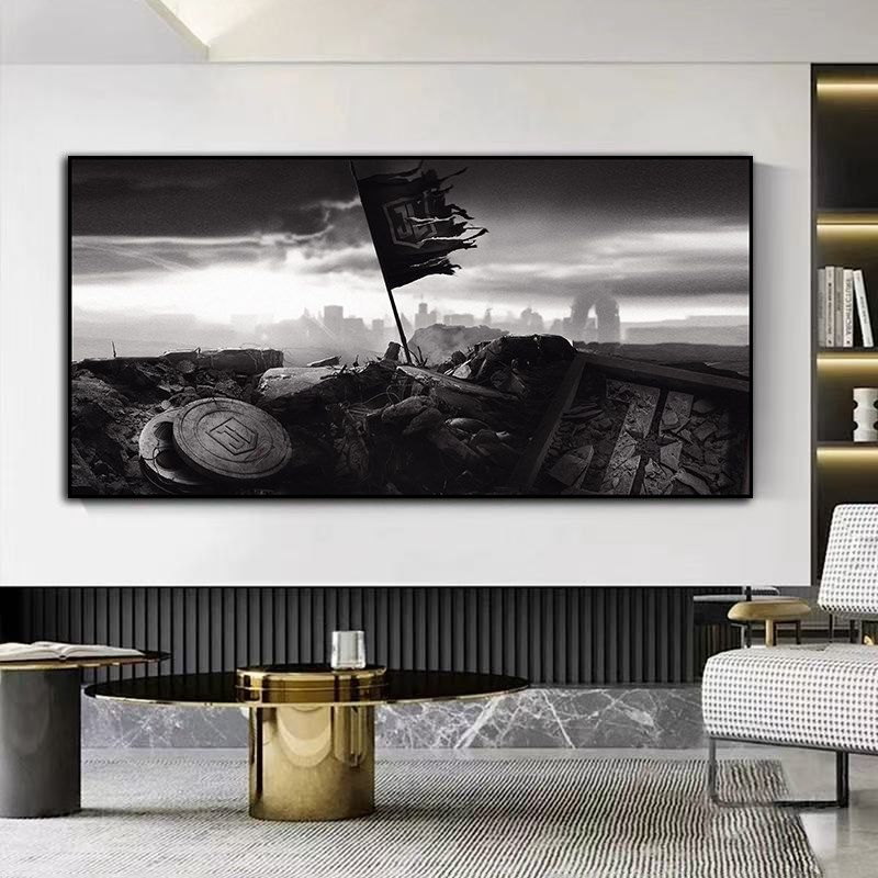 正义联盟扎克施奈德版海报装饰画客厅卧室背景墙挂画电影院壁画