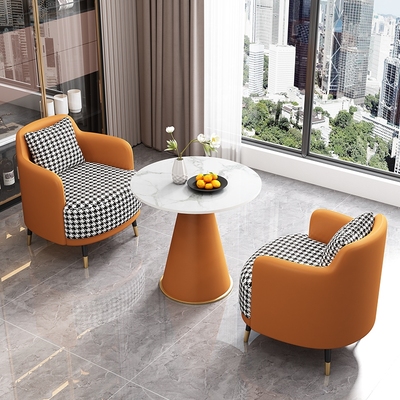 阳台休闲单人小沙发休息区接待店铺酒店房间商务会客洽谈桌椅组合
