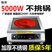 骆派商用电陶炉5000W瓦大功率爆炒商业台式 3500W光波炉多功能定时