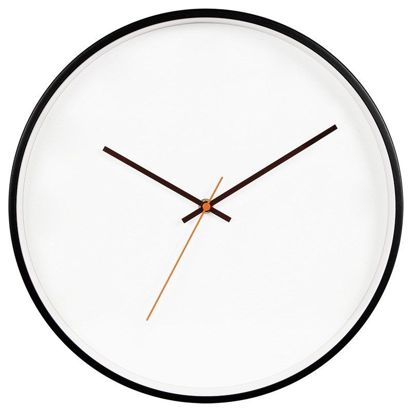 DIY空白挂钟配件14英寸定制指针静音机芯钟框整套简约金属玻璃