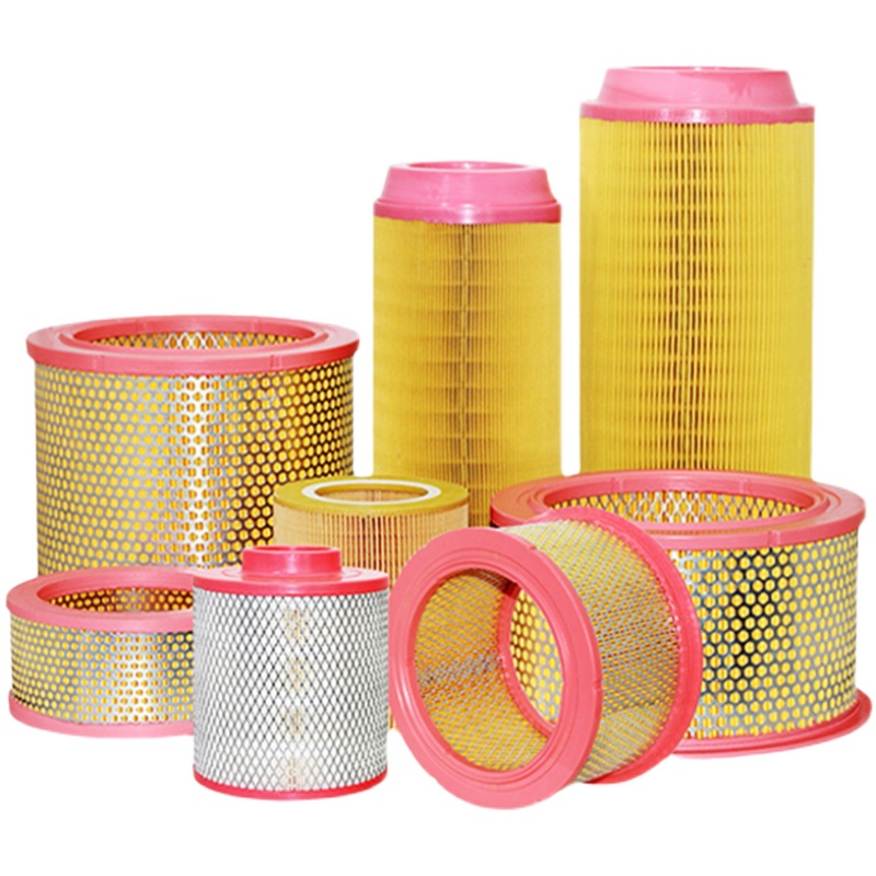 空压机空气滤芯保养耗材压缩机滤清器橡胶空气滤芯总成螺杆机配件