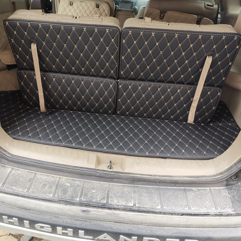 适用09 11  汉兰达后备箱后仓后车厢垫折叠版汽车改装饰靠背垫