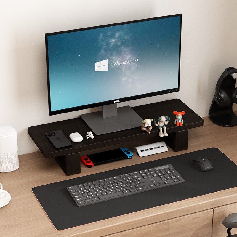 电脑增高架显示器桌面置物架台式电脑笔记本竹子简易办公室垫高架