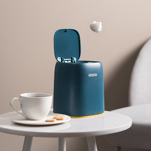 桌面垃圾桶小号迷你茶几化妆台收纳桶高颜值网红创意可爱精致纸篓